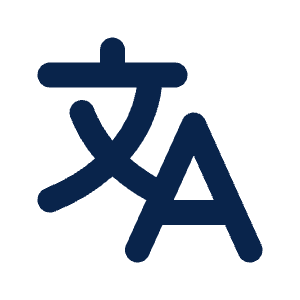 Translate 2 Line Icon from Mingcute Line Set