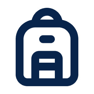 Backpack Line Icon from Mingcute Line Set