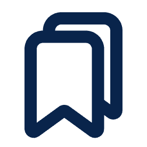 Bookmarks Line Icon from Mingcute Line Set