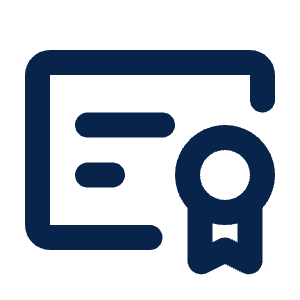 Certificate 2 Line Icon from Mingcute Line Set