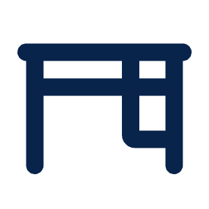 Desk Line Icon from Mingcute Line Set