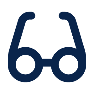 Eyeglass Line Icon from Mingcute Line Set