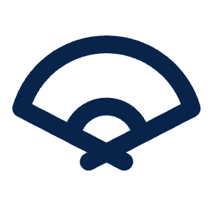Folding Fan Line Icon from Mingcute Line Set