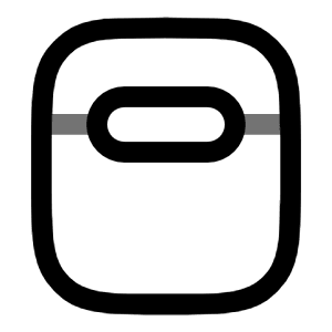 Airbuds Case Icon from Solar Line Duotone Set