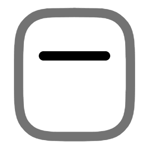 Airbuds Case Minimalistic Icon from Solar Line Duotone Set