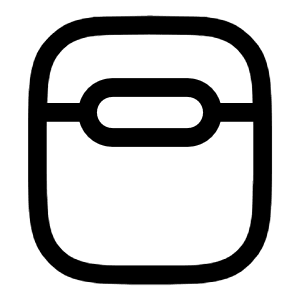 Airbuds Case Icon from Solar Linear Set