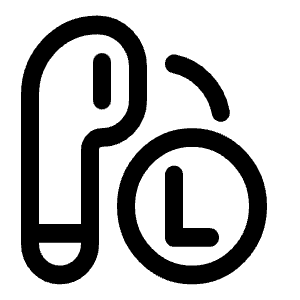 Airbuds Left Icon from Solar Linear Set