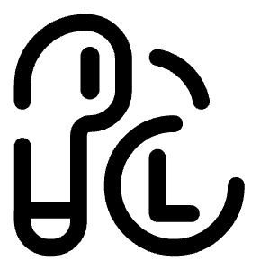 Airbuds Left Icon from Solar Broken Set