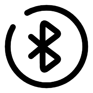 Bluetooth Circle Icon from Solar Broken Set