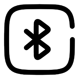 Bluetooth Square Icon from Solar Broken Set