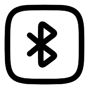 Bluetooth Square Icon from Solar Linear Set