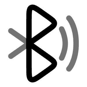 Bluetooth Wave Icon from Solar Line Duotone Set