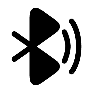 Bluetooth Wave Icon from Solar Bold Set