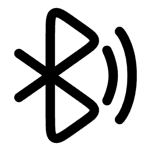 Bluetooth Wave Icon from Solar Linear Set