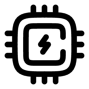 CPU Bolt Icon from Solar Broken Set