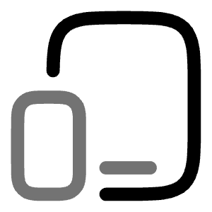 Devices Icon from Solar Line Duotone Set