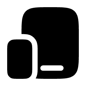 Devices Icon from Solar Bold Set