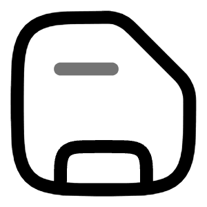 Diskette Icon from Solar Line Duotone Set