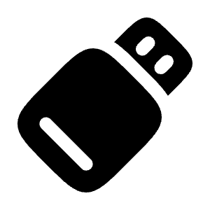 Flash Drive Icon from Solar Bold Set