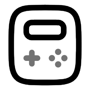 Gameboy Icon from Solar Line Duotone Set