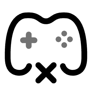 Gamepad No Charge Icon from Solar Line Duotone Set