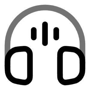Headphones Round Sound Icon from Solar Line Duotone Set