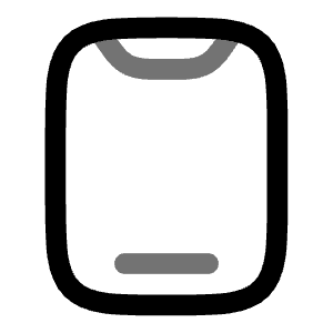 IPhone Icon from Solar Line Duotone Set