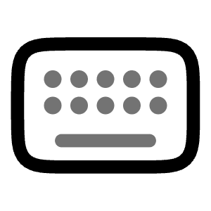 Keyboard Icon from Solar Line Duotone Set