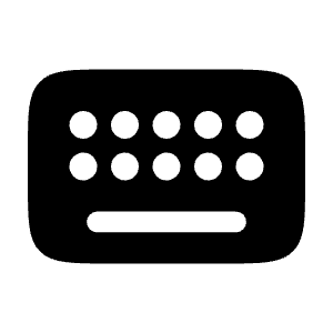 Keyboard Icon from Solar Bold Set