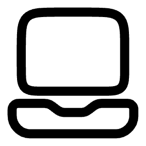 Laptop 3 Icon from Solar Linear Set