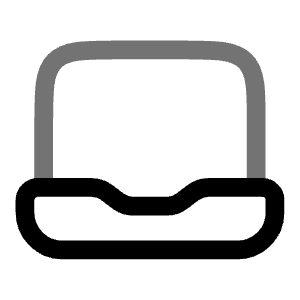 Laptop 4 Icon from Solar Line Duotone Set