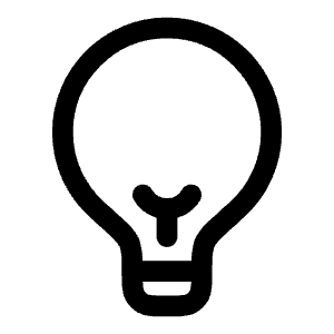 Lightbulb Icon from Solar Linear Set