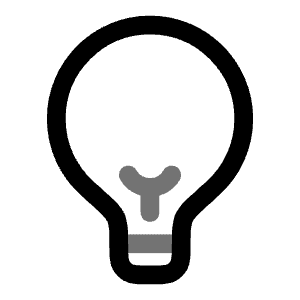 Lightbulb Icon from Solar Line Duotone Set