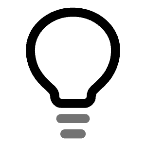 Lightbulb Minimalistic Icon from Solar Line Duotone Set