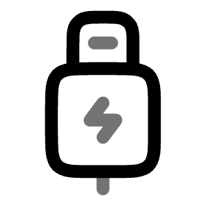 Lightning Icon from Solar Line Duotone Set