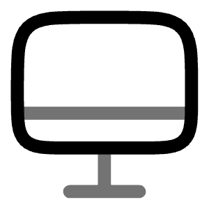 Monitor Icon from Solar Line Duotone Set