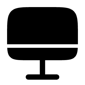 Monitor Icon from Solar Bold Set