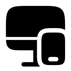 Monitor Smartphone Icon from Solar Bold Set