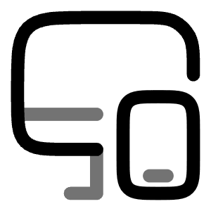 Monitor Smartphone Icon from Solar Line Duotone Set