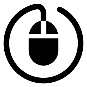 Mouse Circle Icon from Solar Bold Set