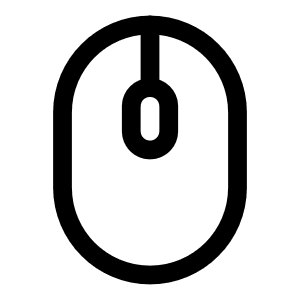 Mouse Icon from Solar Linear Set