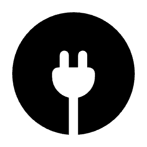Plug Circle Icon from Solar Bold Set
