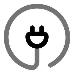 Plug Circle Icon from Solar Line Duotone Set