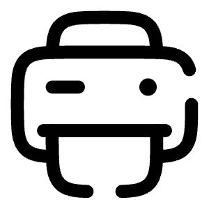 Printer 2 Icon from Solar Broken Set