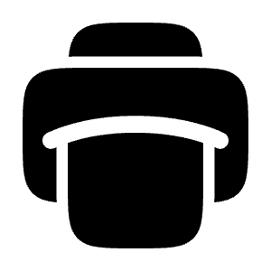 Printer Minimalistic Icon from Solar Bold Set