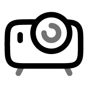 Projector Icon from Solar Line Duotone Set