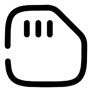 SD Card Icon from Solar Broken Set
