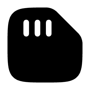 SD Card Icon from Solar Bold Set