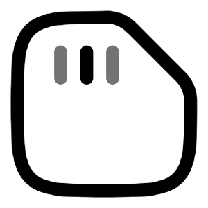 SD Card Icon from Solar Line Duotone Set