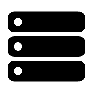 Server Minimalistic Icon from Solar Bold Set